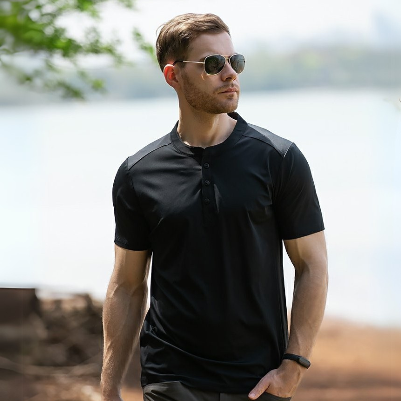 Henry Collar Coolpro Quick-Drying Tee