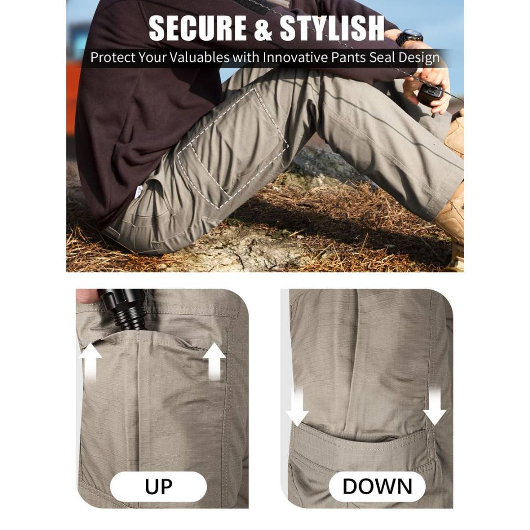 SWIFT Men's Lightweight Ripstop Tactical Pants