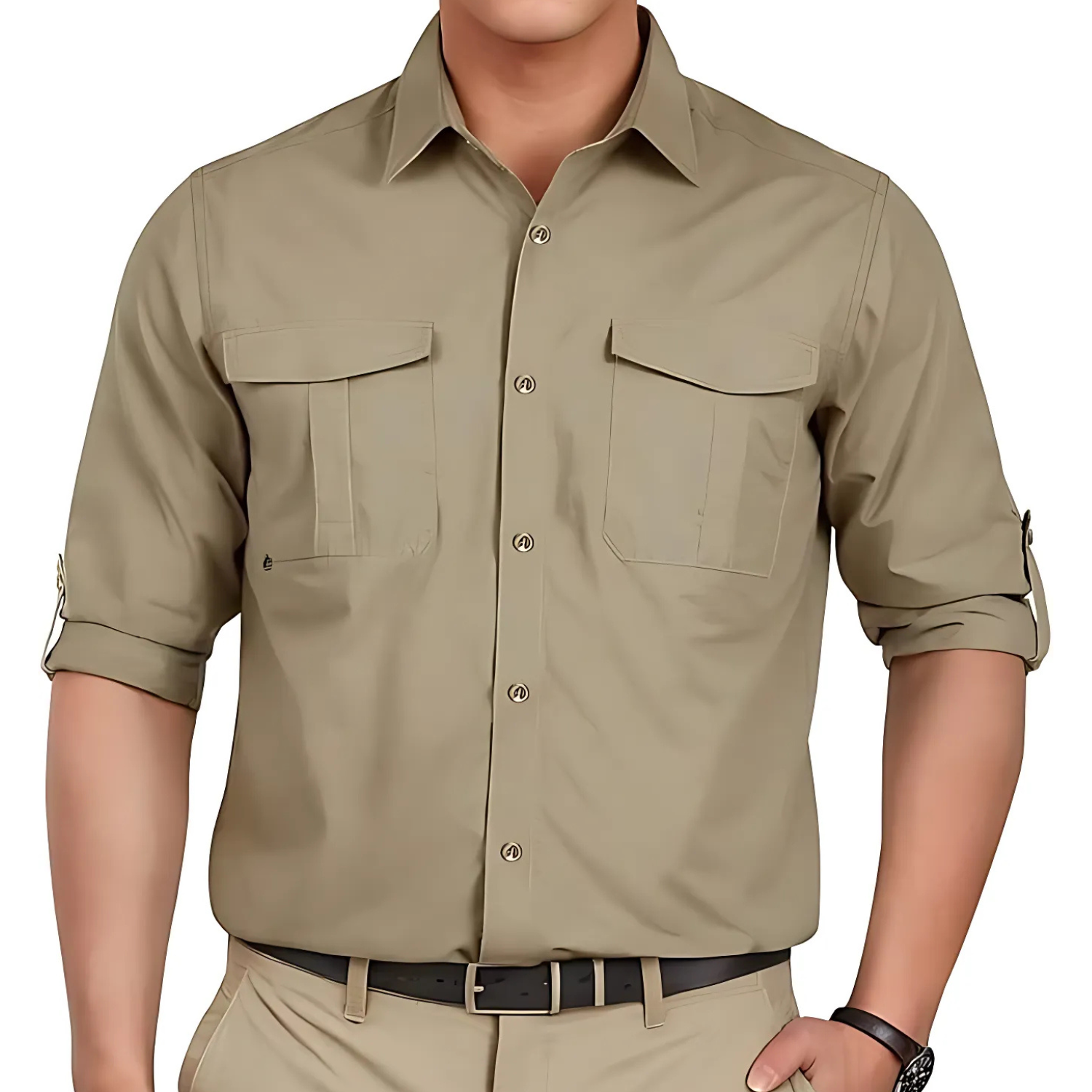 Men's UPF 50+ Protection Hiking Fishing Shirt