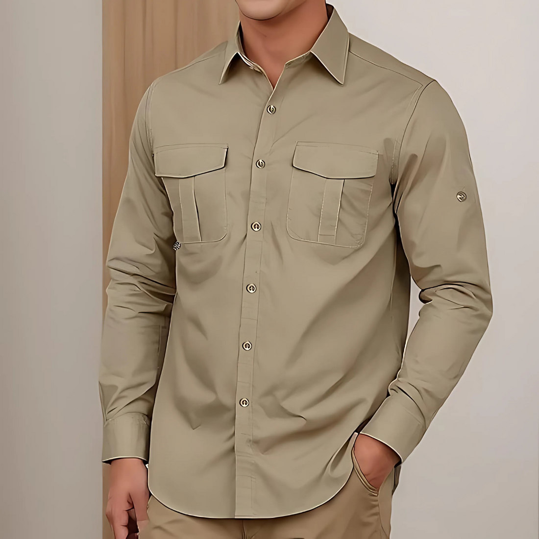 Men's UPF 50+ Protection Hiking Fishing Shirt