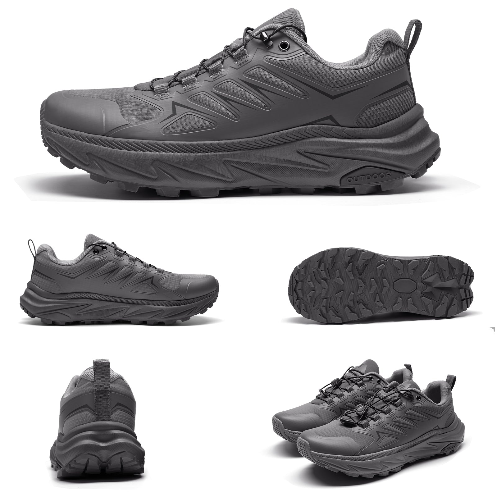 SRA Men's Trail Running Shoes - Lightweight Breathable Non-Slip Zero-Drop for Trail/Hiking