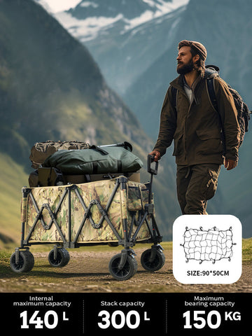Extra Large Capacity Foldable Wagon
