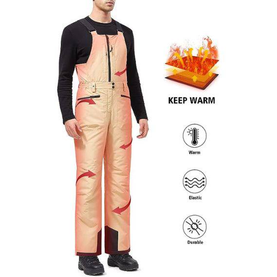 ADVANTURER Men's Insulated Waterproof Bibs Overalls