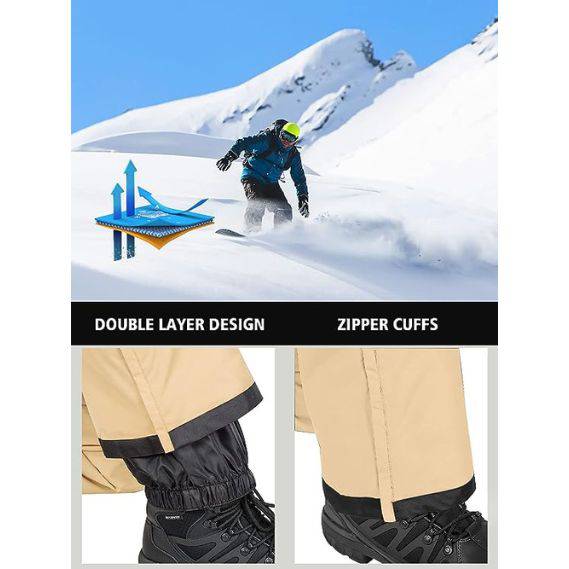 ADVANTURER Men's Insulated Waterproof Bibs Overalls