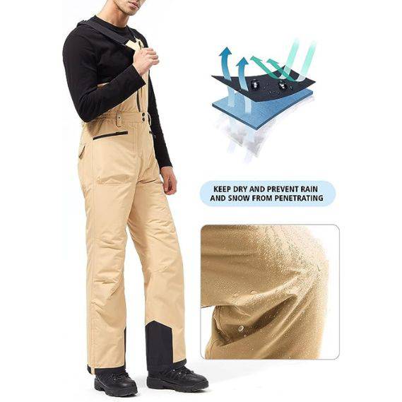 ADVANTURER Men's Insulated Waterproof Bibs Overalls