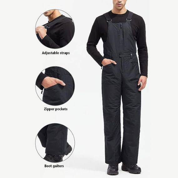 ADVANTURER Men's Insulated Waterproof Bibs Overalls