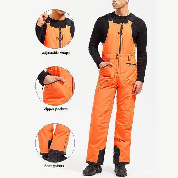 ADVANTURER Men's Insulated Waterproof Bibs Overalls