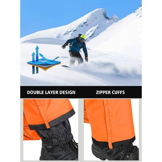 ADVANTURER Men's Insulated Waterproof Bibs Overalls