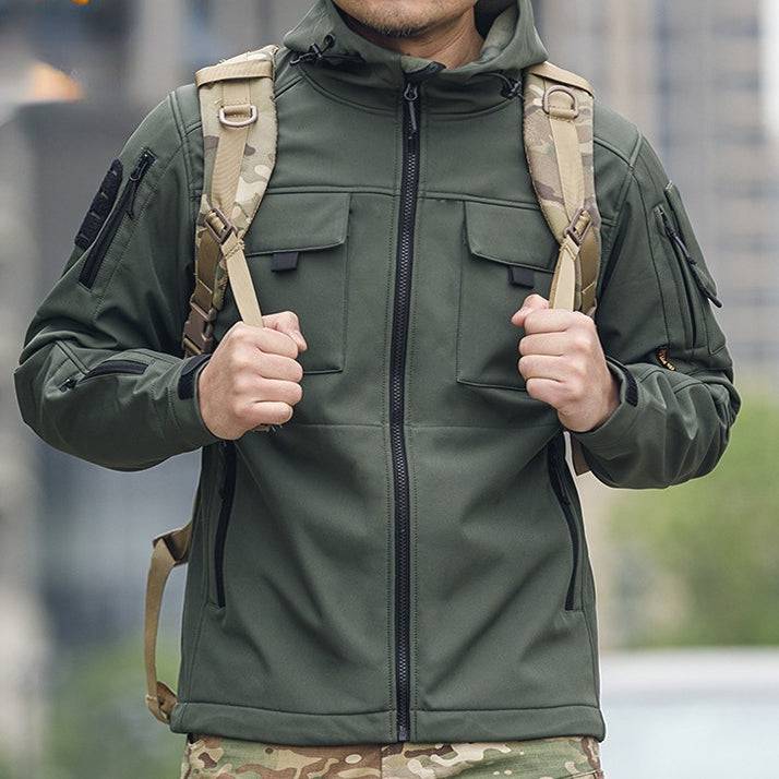 BEETLE 5-in-1 Muti-Pocket Warm Softshell Waterproof Tactical Jacket