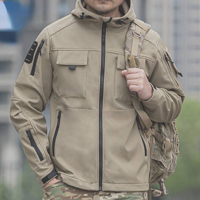 BEETLE 5-in-1 Muti-Pocket Warm Softshell Waterproof Tactical Jacket