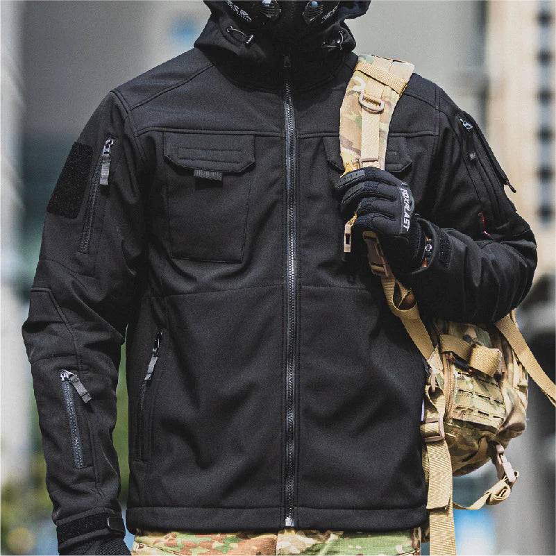 BEETLE 5-in-1 Muti-Pocket Warm Softshell Waterproof Tactical Jacket