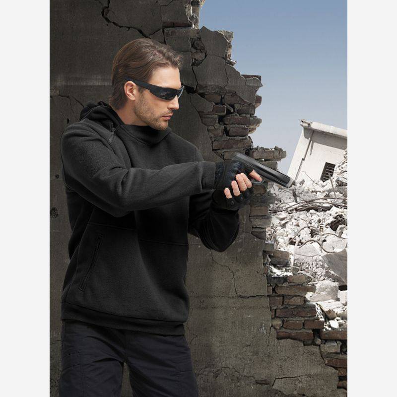 FIERCE Men's Fleece Tactical Pullover Hoodie