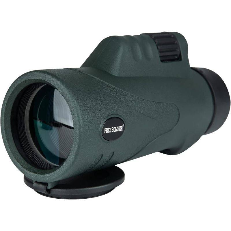 12x42 Monocular Telescope with Smartphone Adapter & Tripod for bird watching
