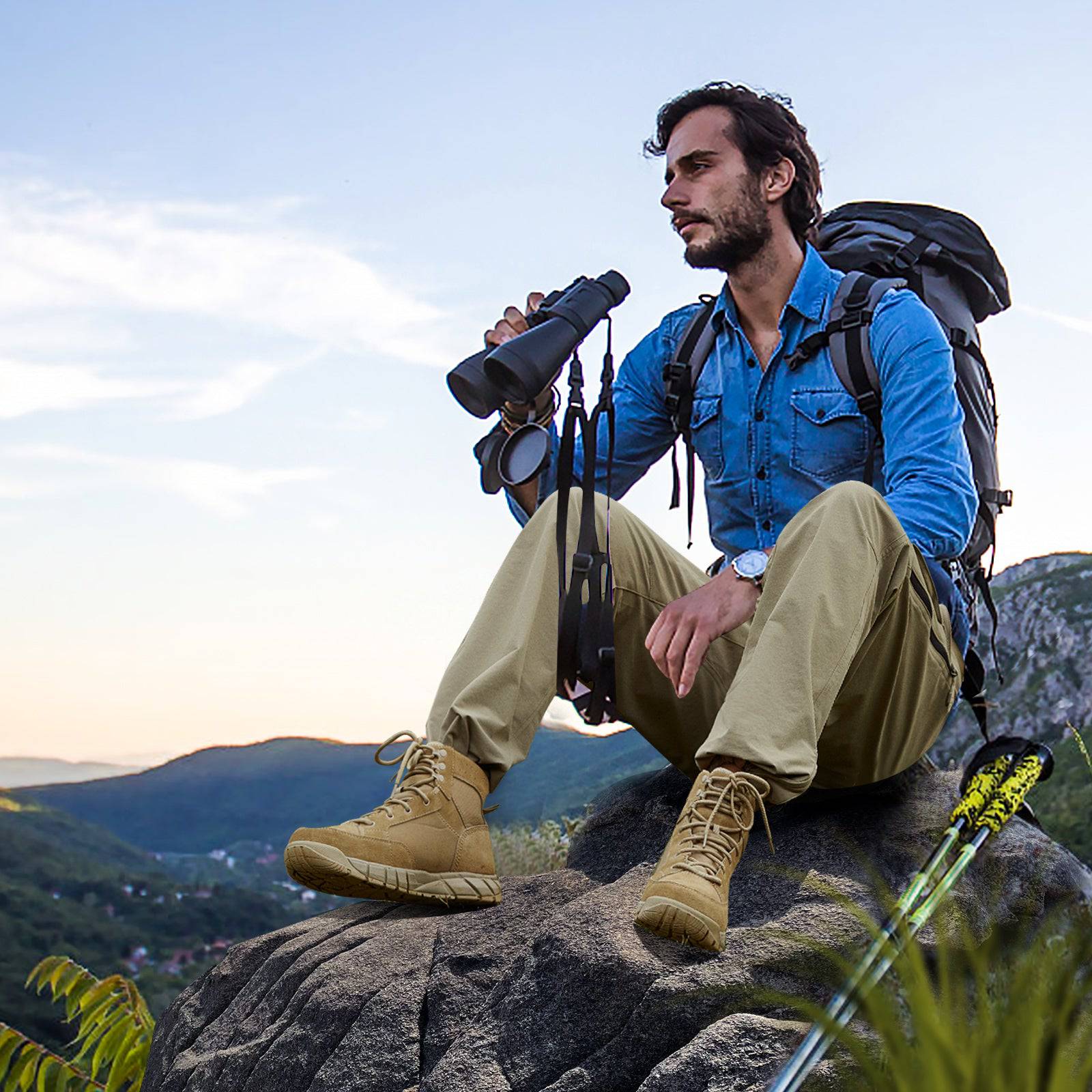 WINDCHASER Men's hem adjustable  Hiking Pants