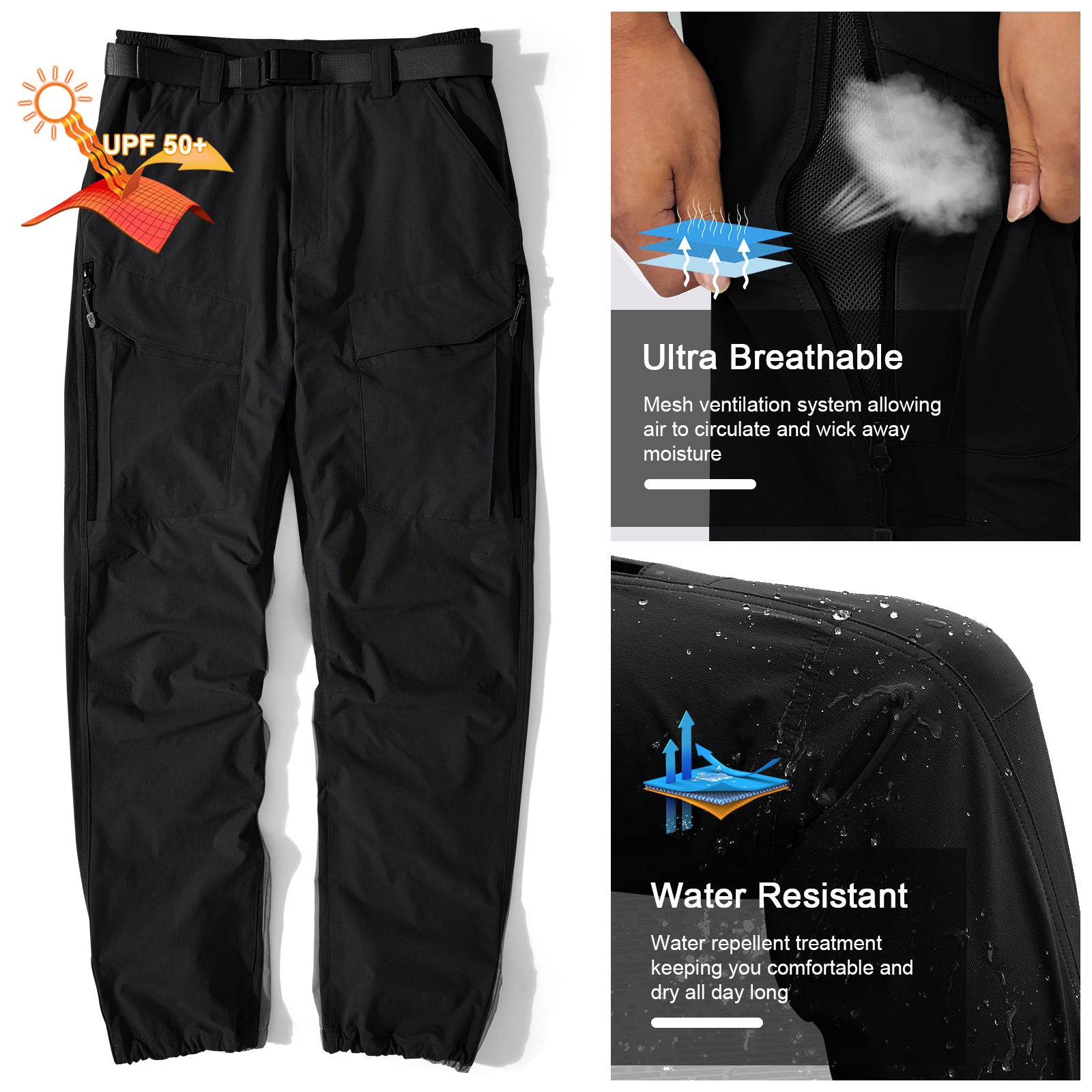 WINDCHASER Men's hem adjustable  Hiking Pants