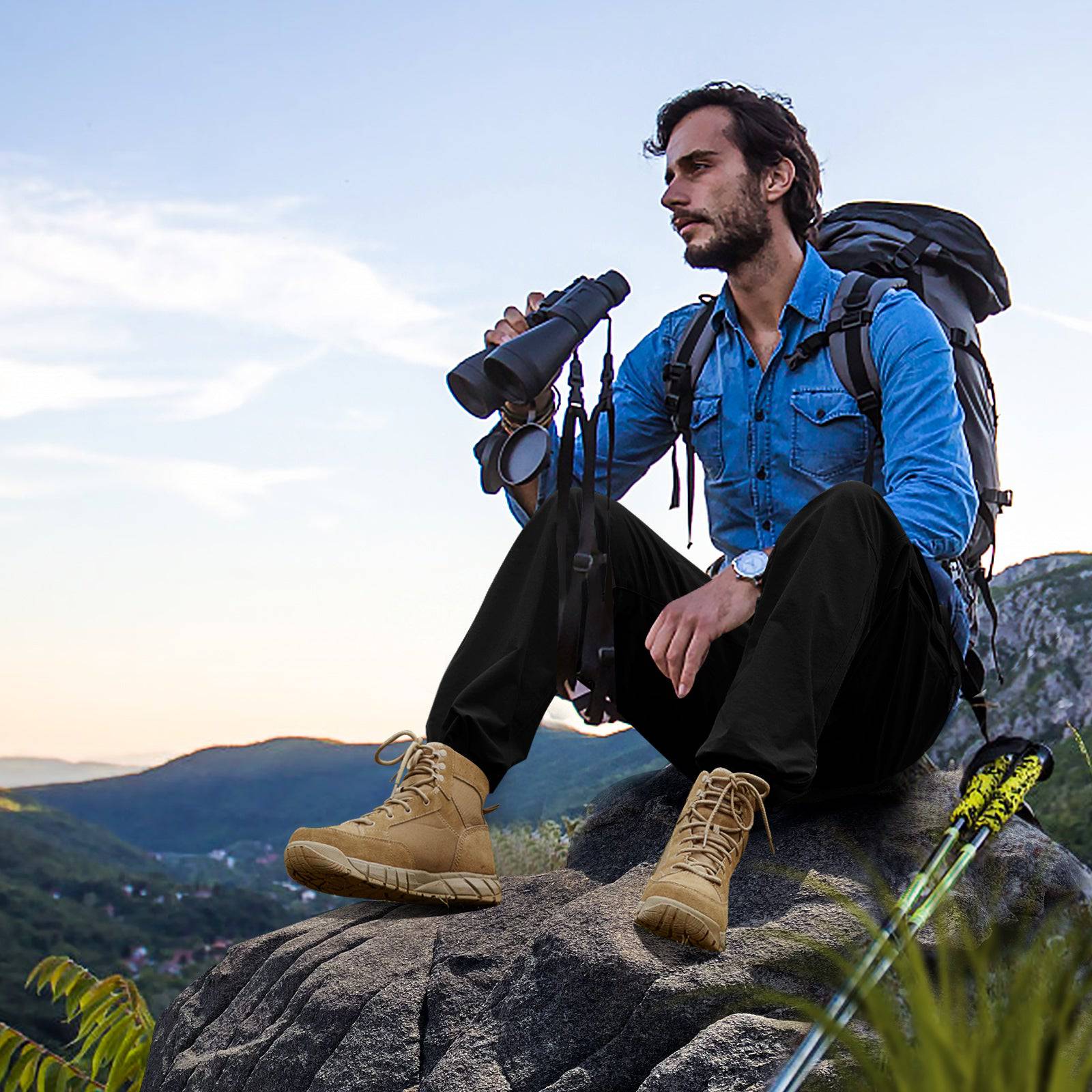 WINDCHASER Men's hem adjustable  Hiking Pants