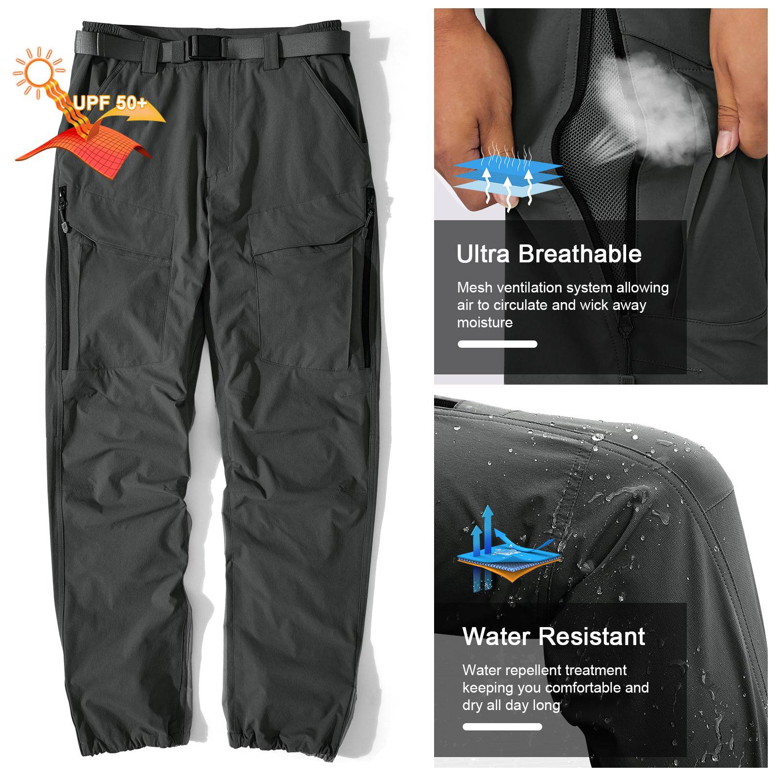 WINDCHASER Men's hem adjustable  Hiking Pants