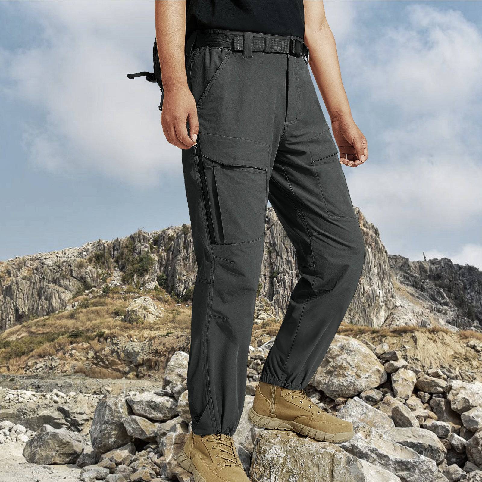 WINDCHASER Men's hem adjustable  Hiking Pants