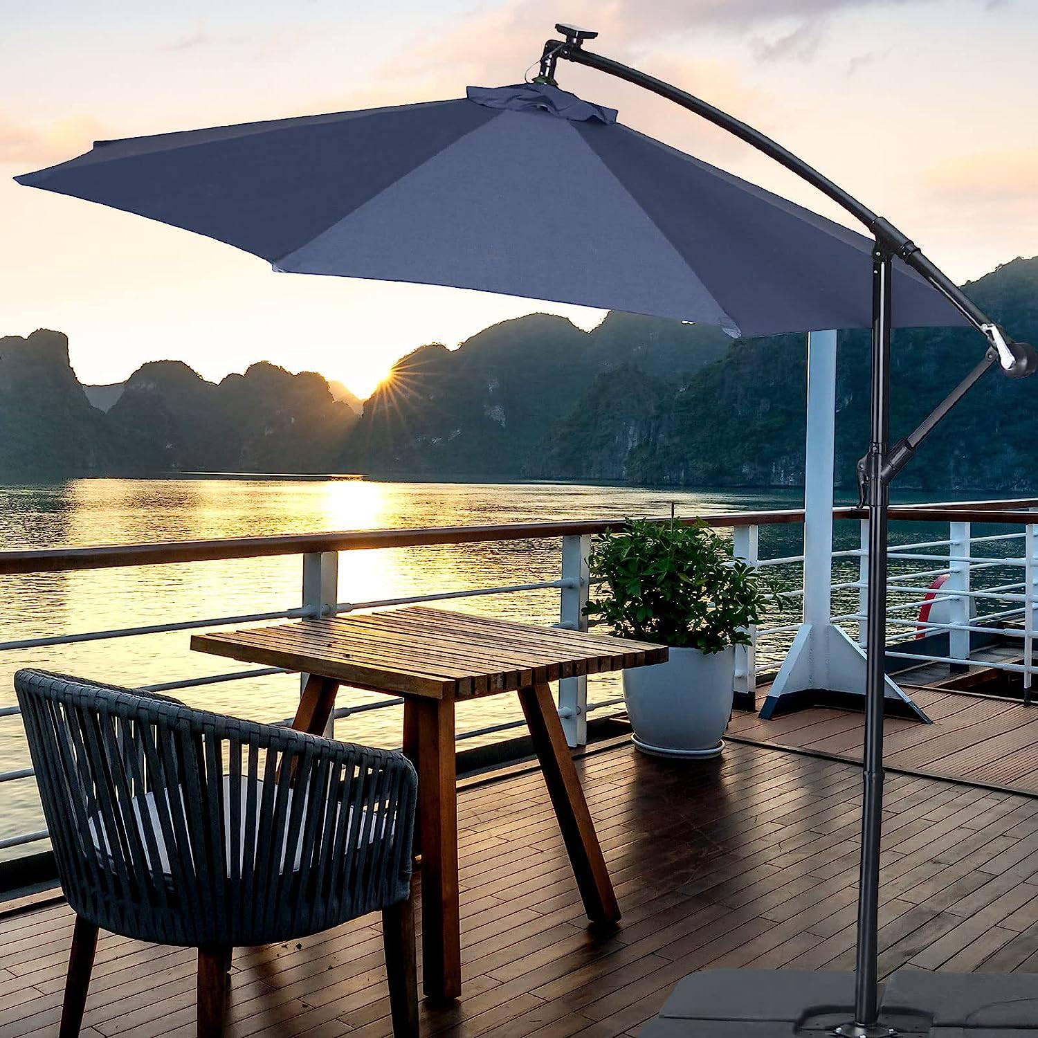 10FT Offset Cantilever Patio Umbrella