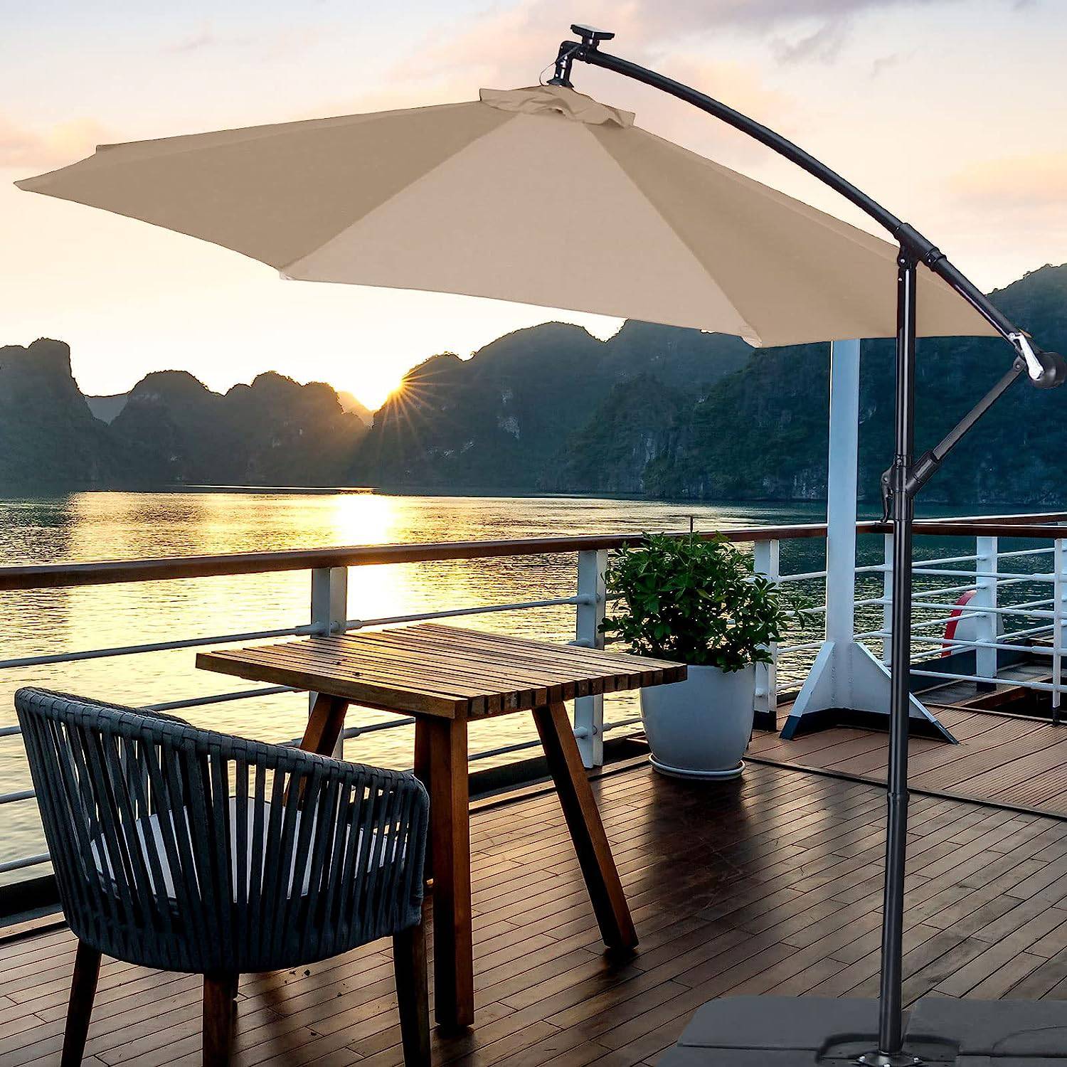 10FT Offset Cantilever Patio Umbrella