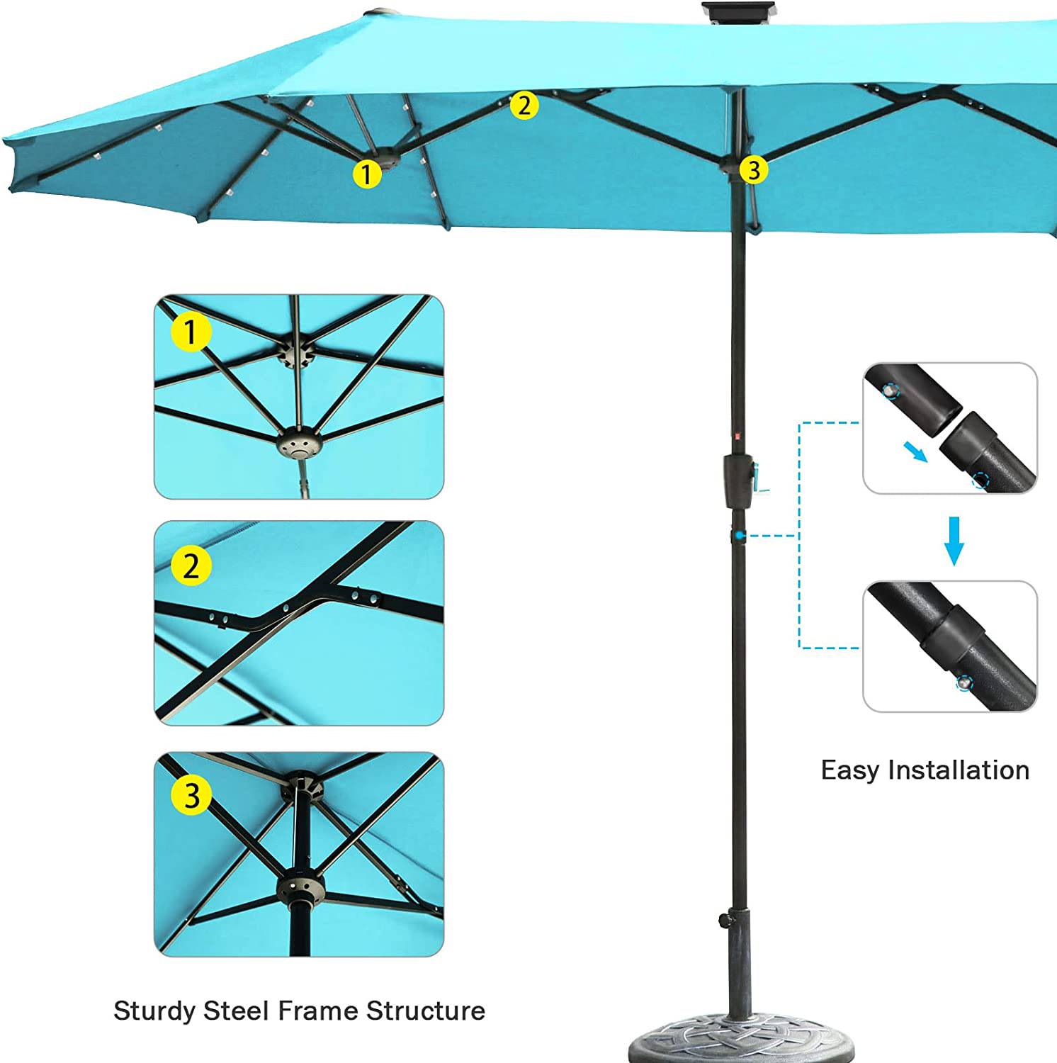 13FT Double-Sided Patio Umbrella