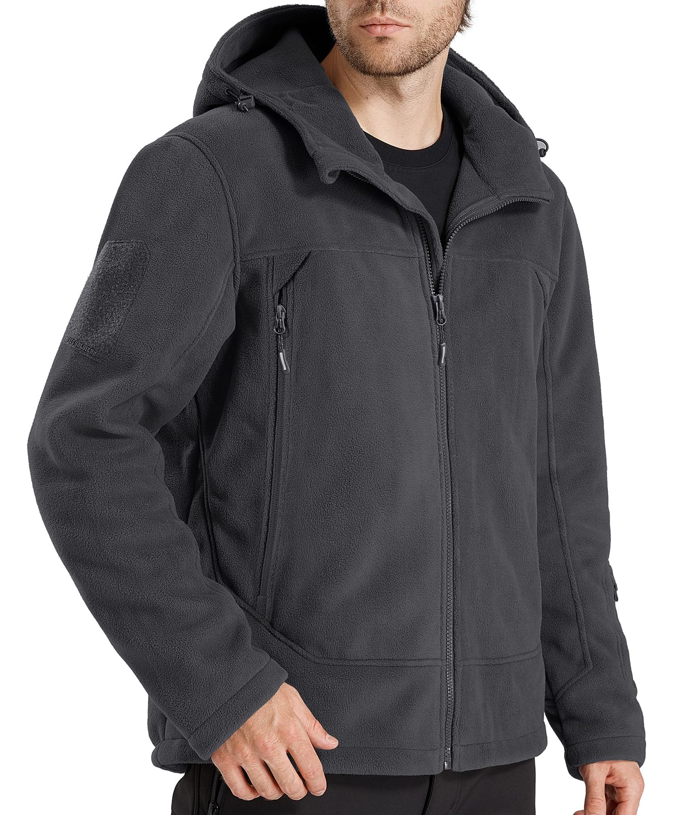 ARES Men's Tactical Fleece Zip-up Hoodie