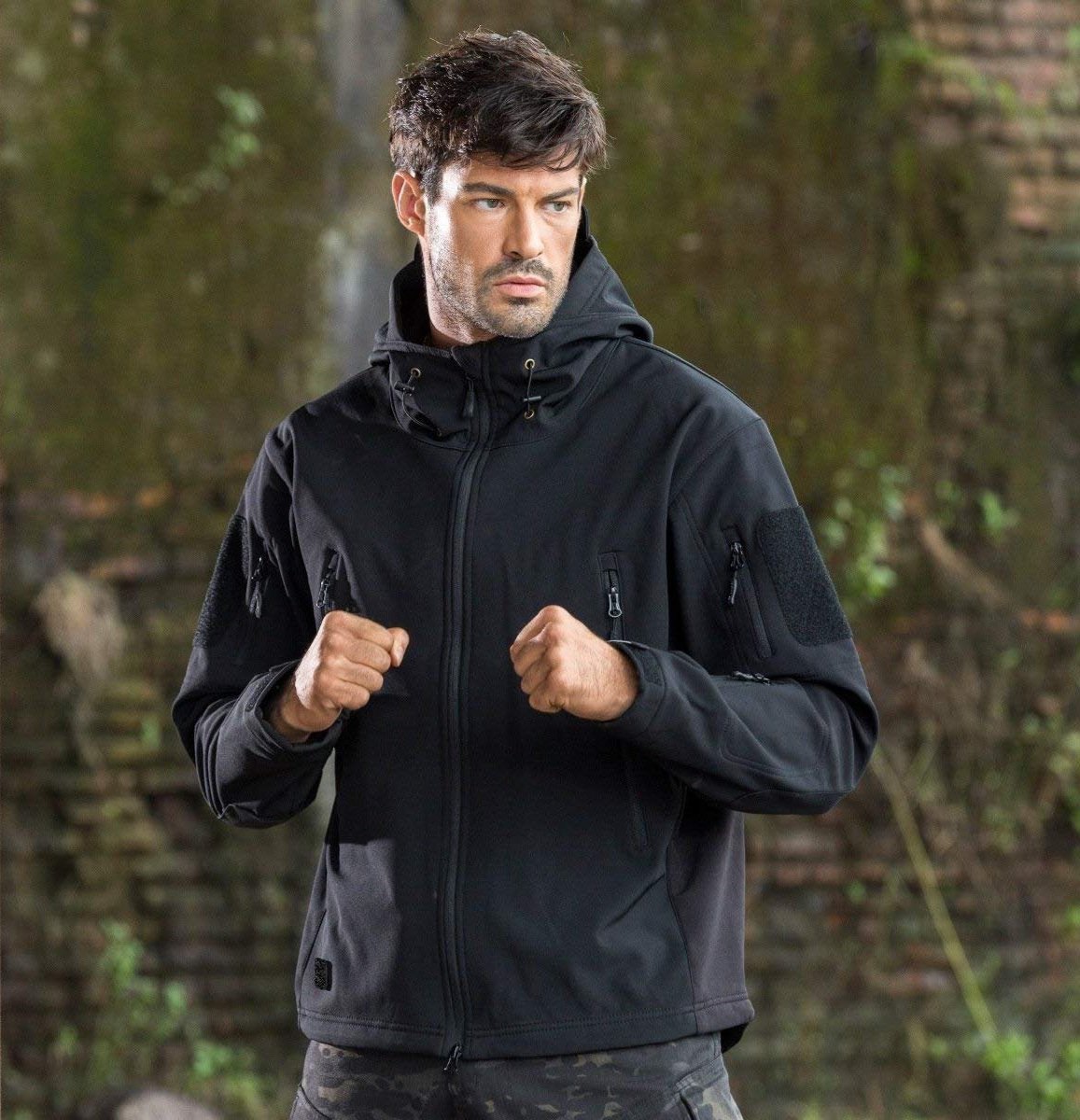 SHARKSKIN Men’s Warm Waterproof Softshell Tactical Hiking Jacket